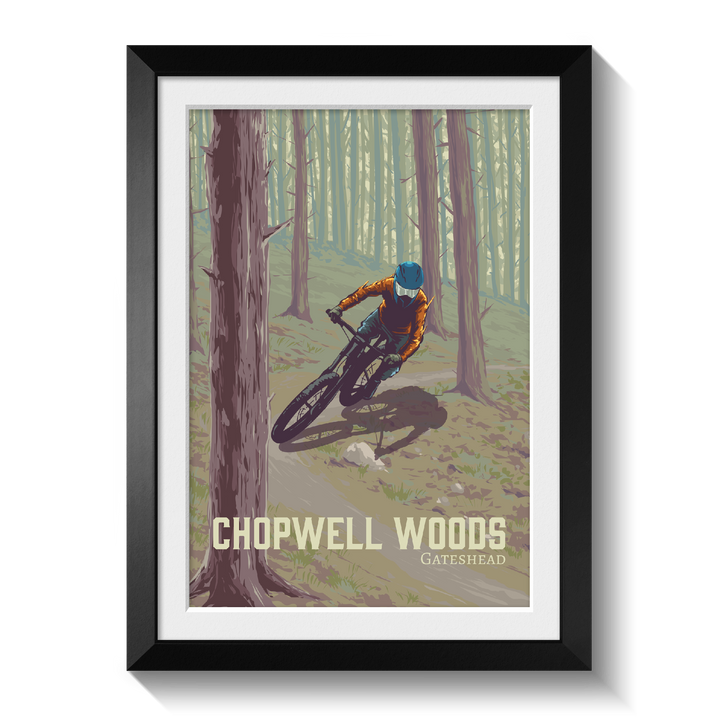 Chopwell Woods Mountain Biking Travel Poster