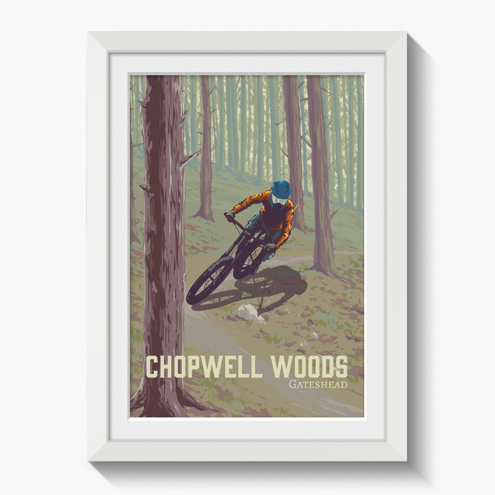 Chopwell Woods Mountain Biking Travel Poster