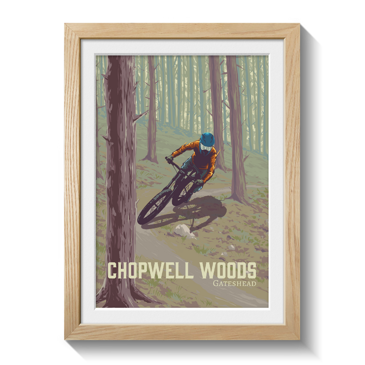 Chopwell Woods Mountain Biking Travel Poster