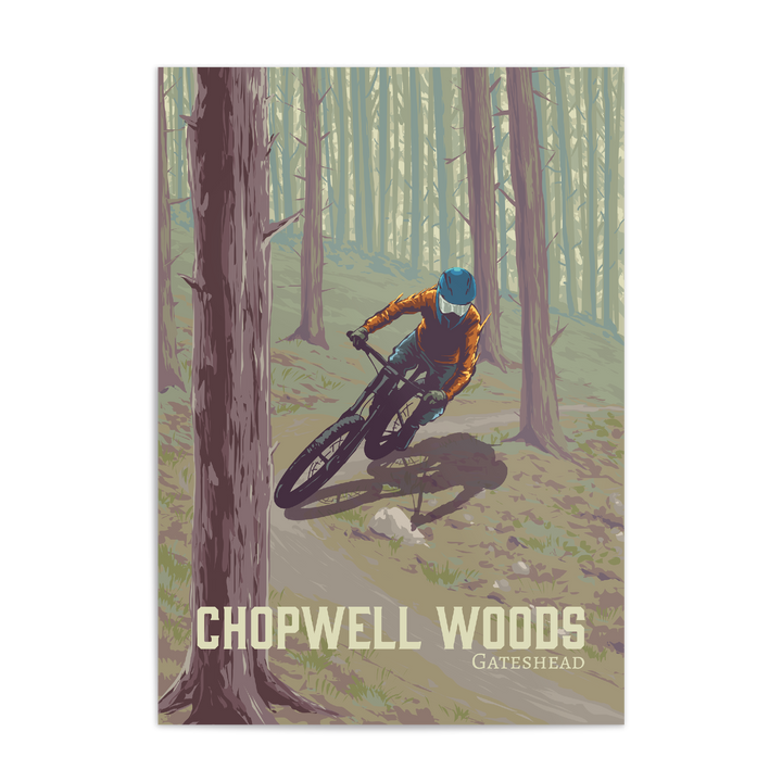 Chopwell Woods Mountain Biking Travel Poster