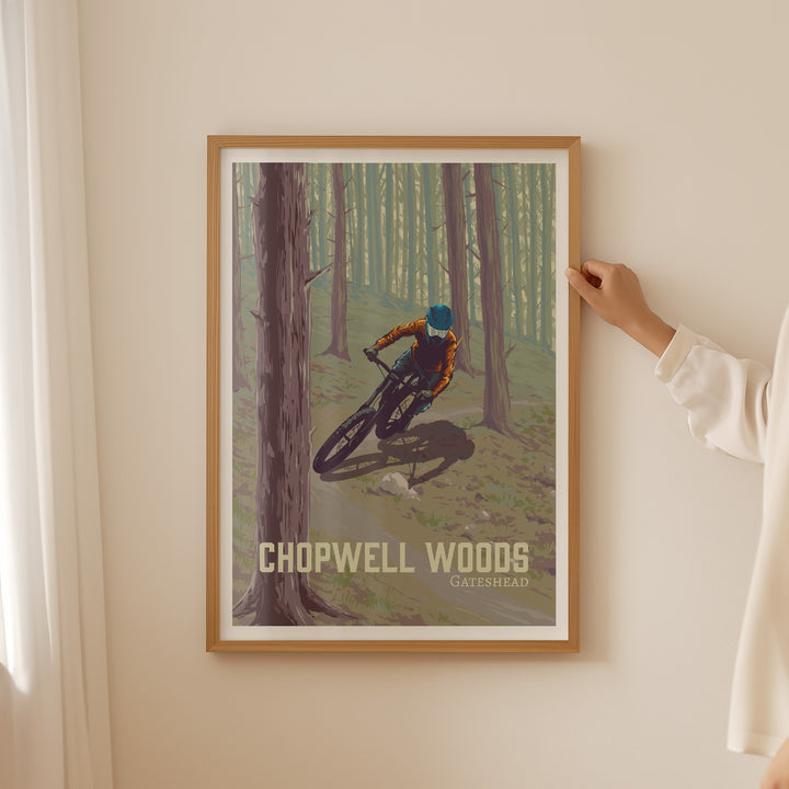 Chopwell Woods Mountain Biking Travel Poster