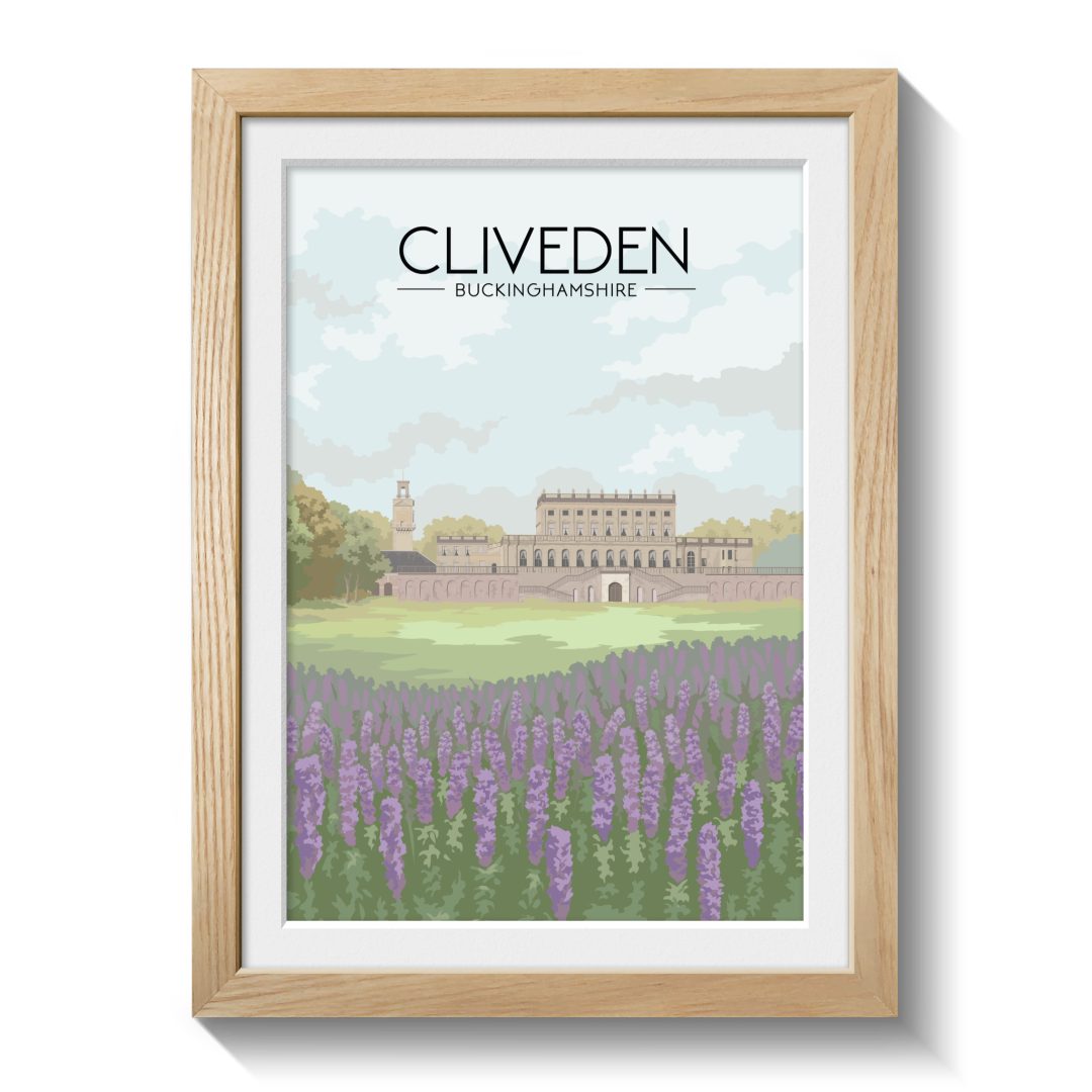 Cliveden Buckinghamshire Travel Poster