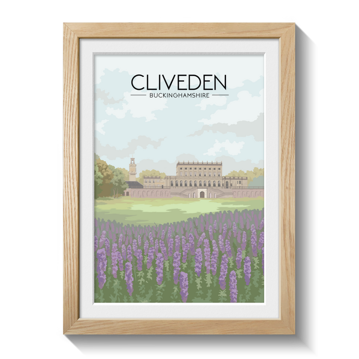 Cliveden Buckinghamshire Travel Poster