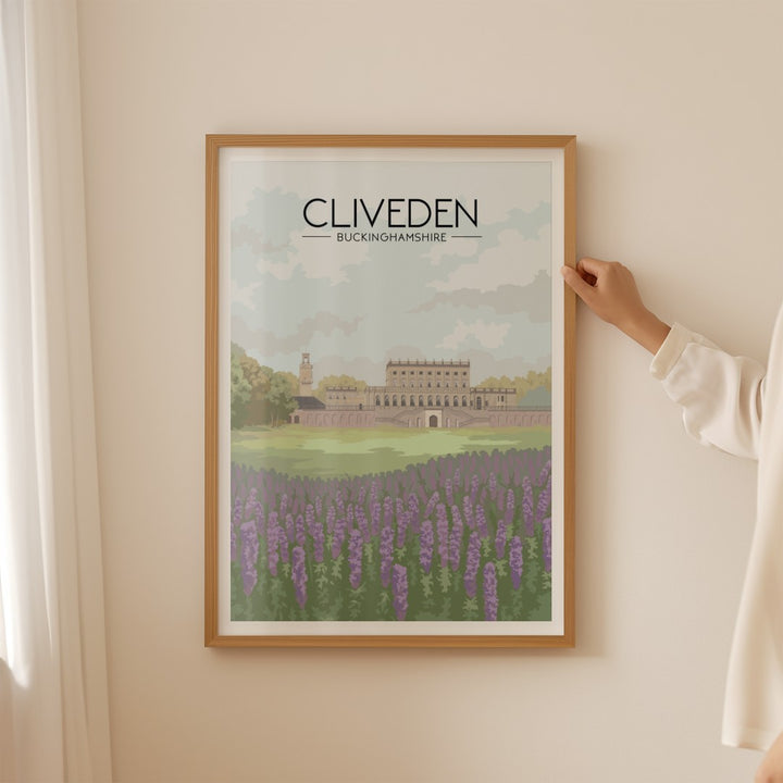 Cliveden Buckinghamshire Travel Poster