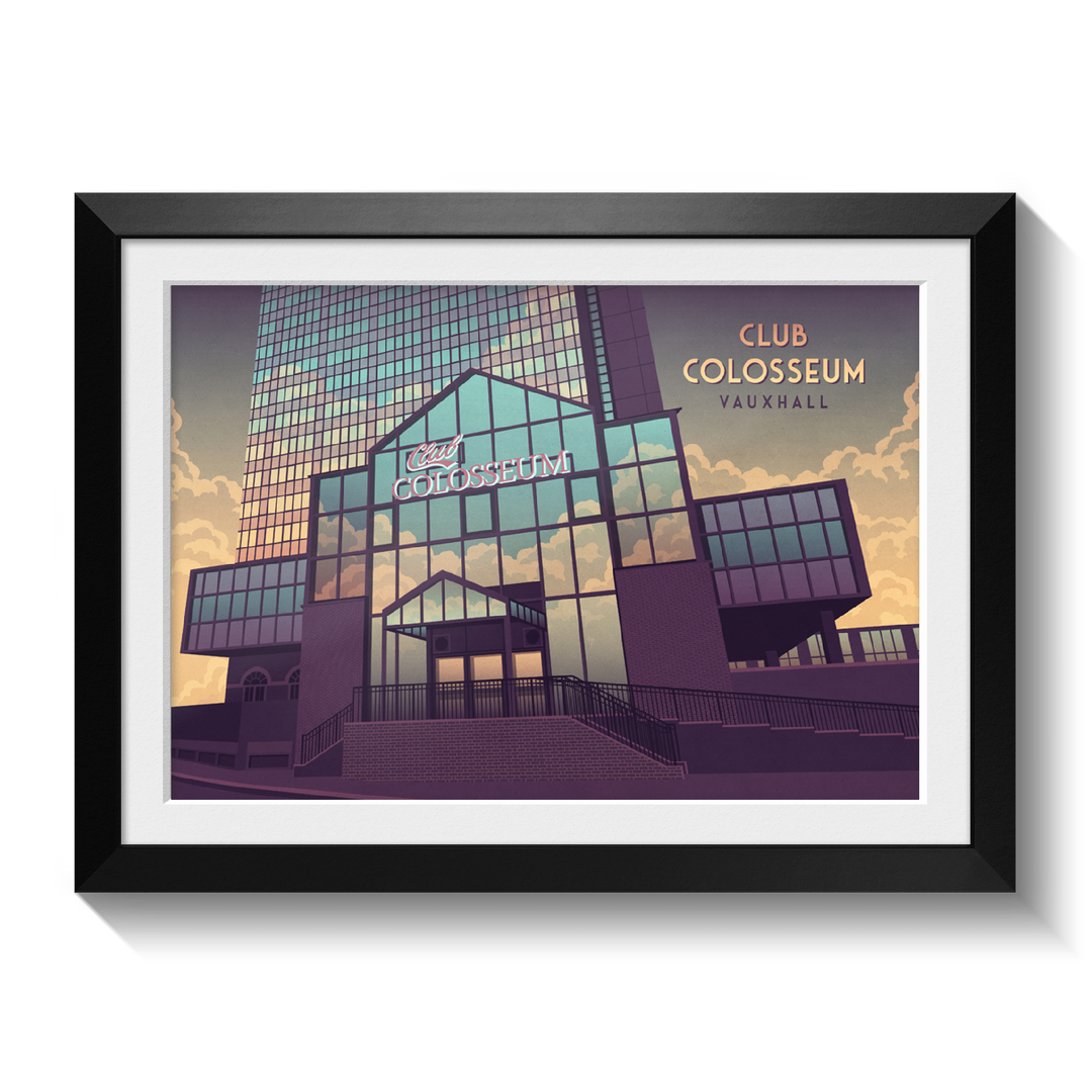 Club Colosseum Vauxhall Travel Poster