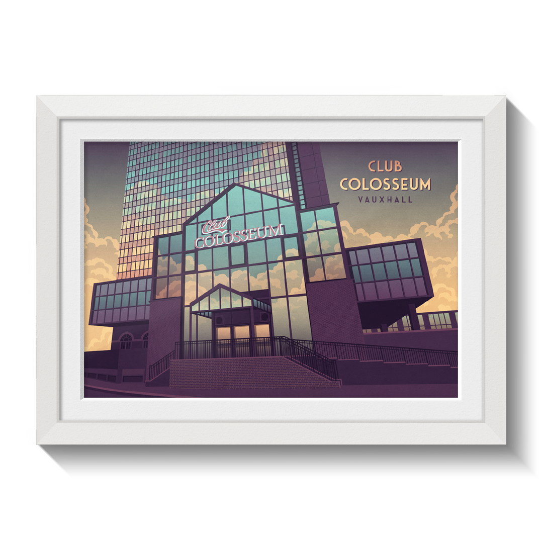 Club Colosseum Vauxhall Travel Poster