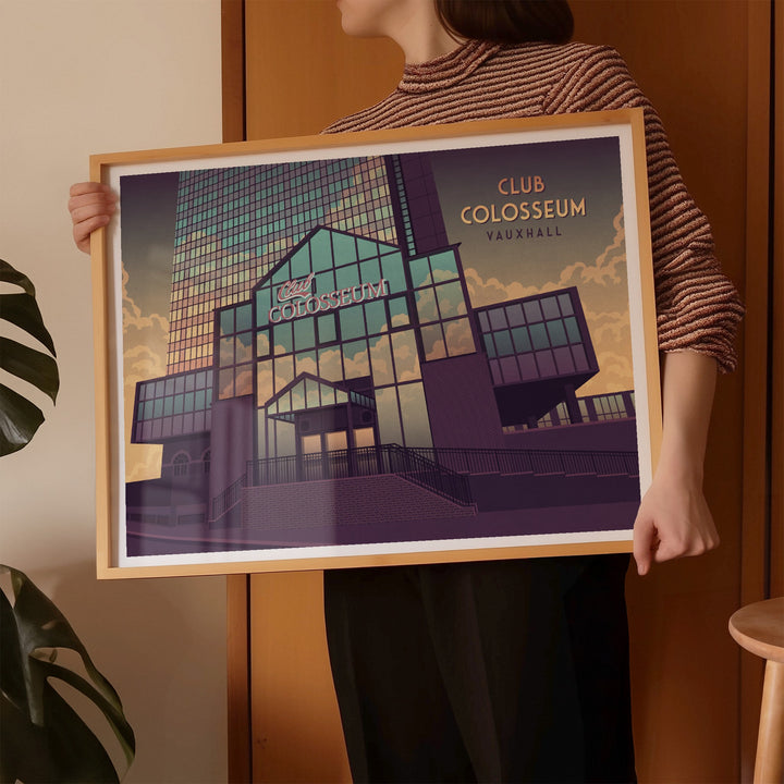 Club Colosseum Vauxhall Travel Poster