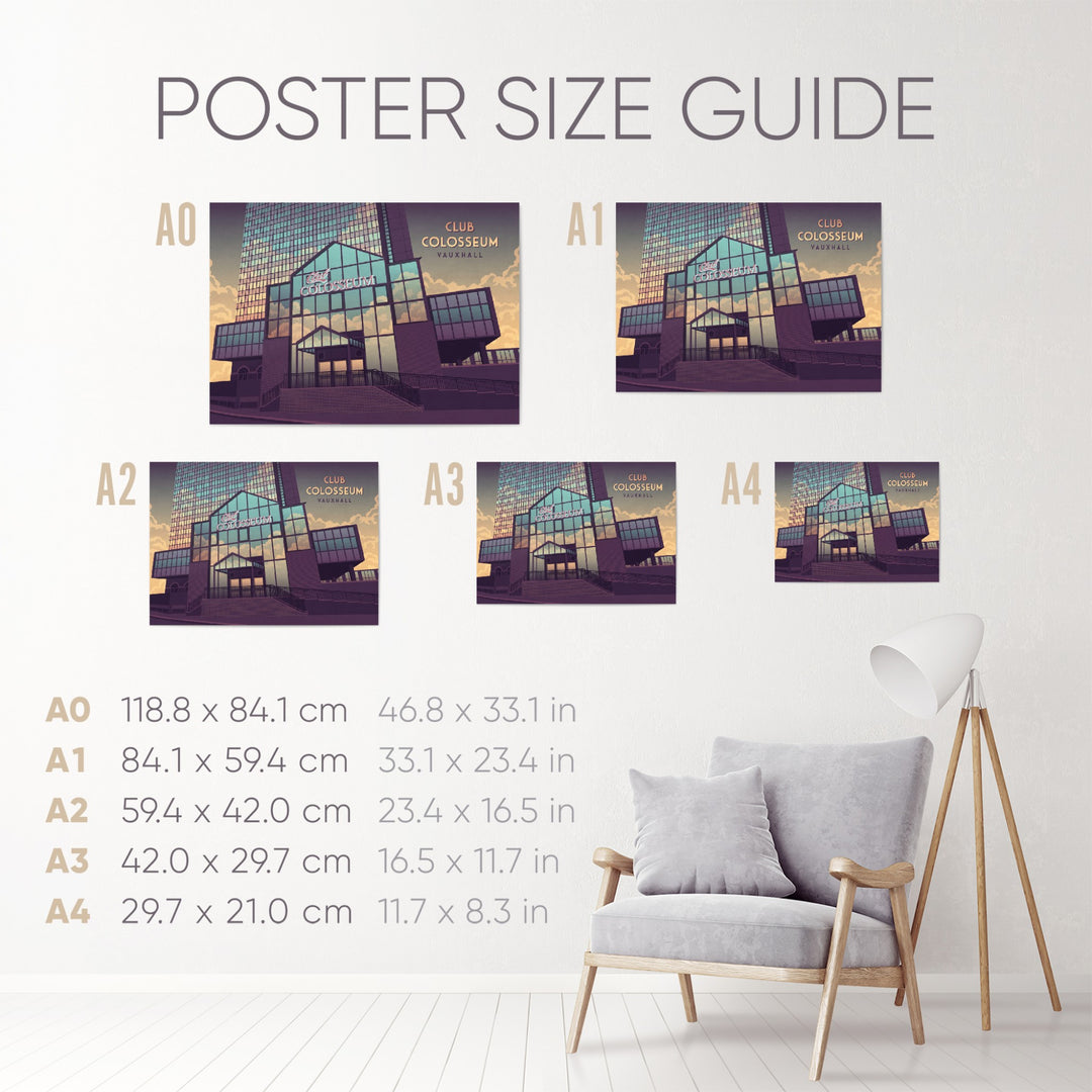 Club Colosseum Vauxhall Travel Poster