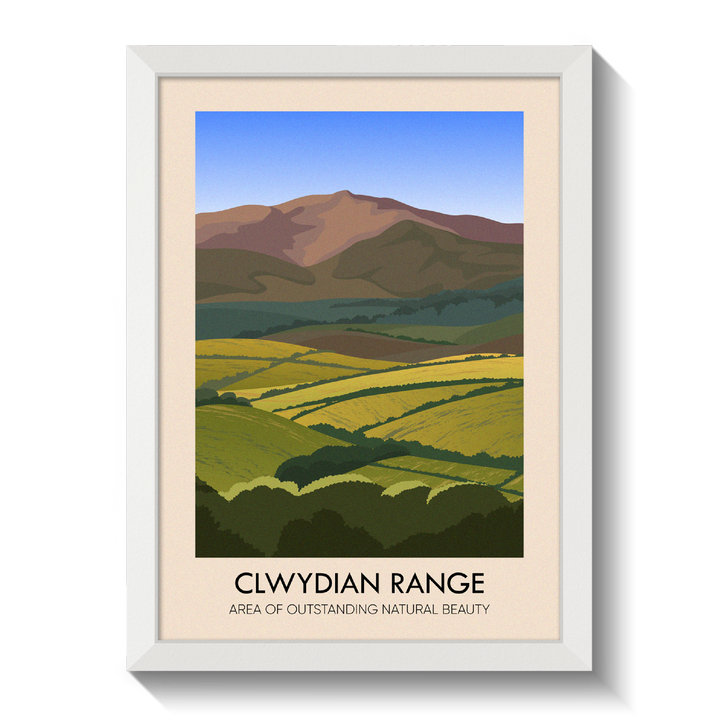 Clwydian Range AONB Travel Poster