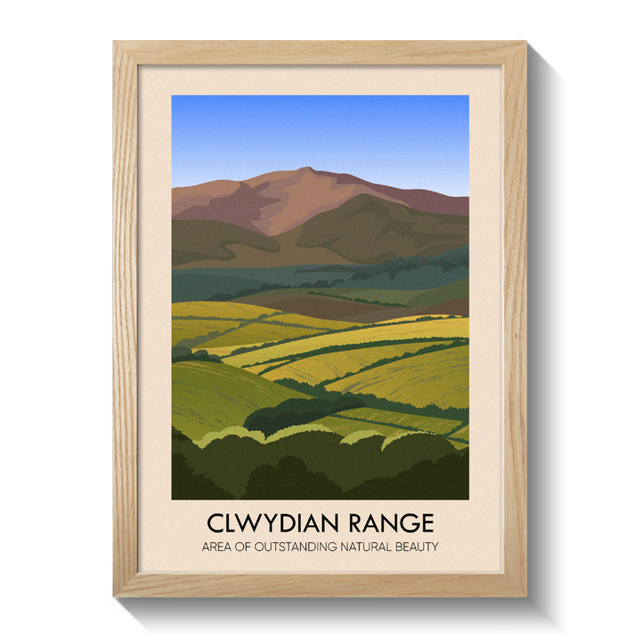 Clwydian Range AONB Travel Poster