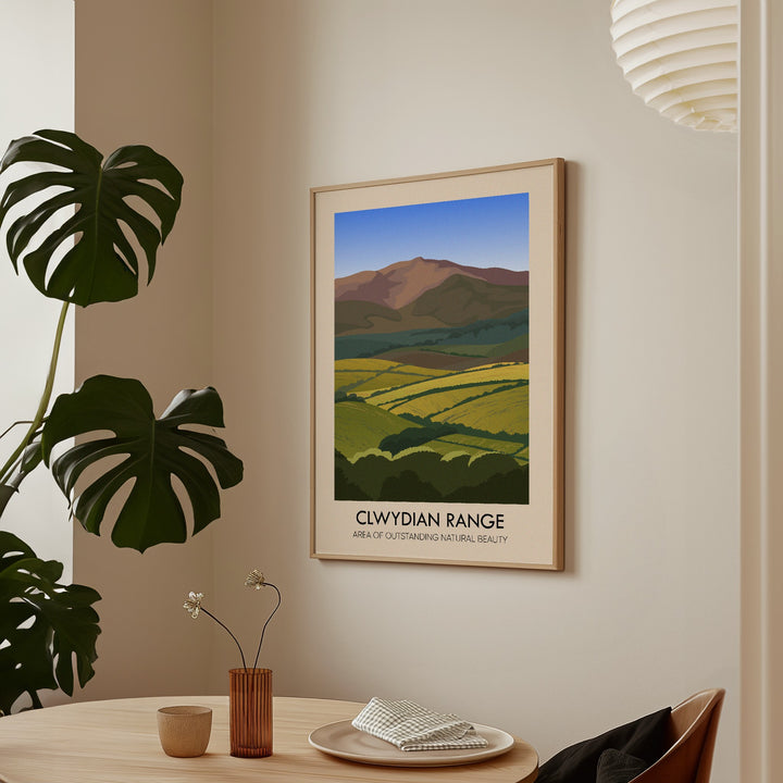 Clwydian Range AONB Travel Poster