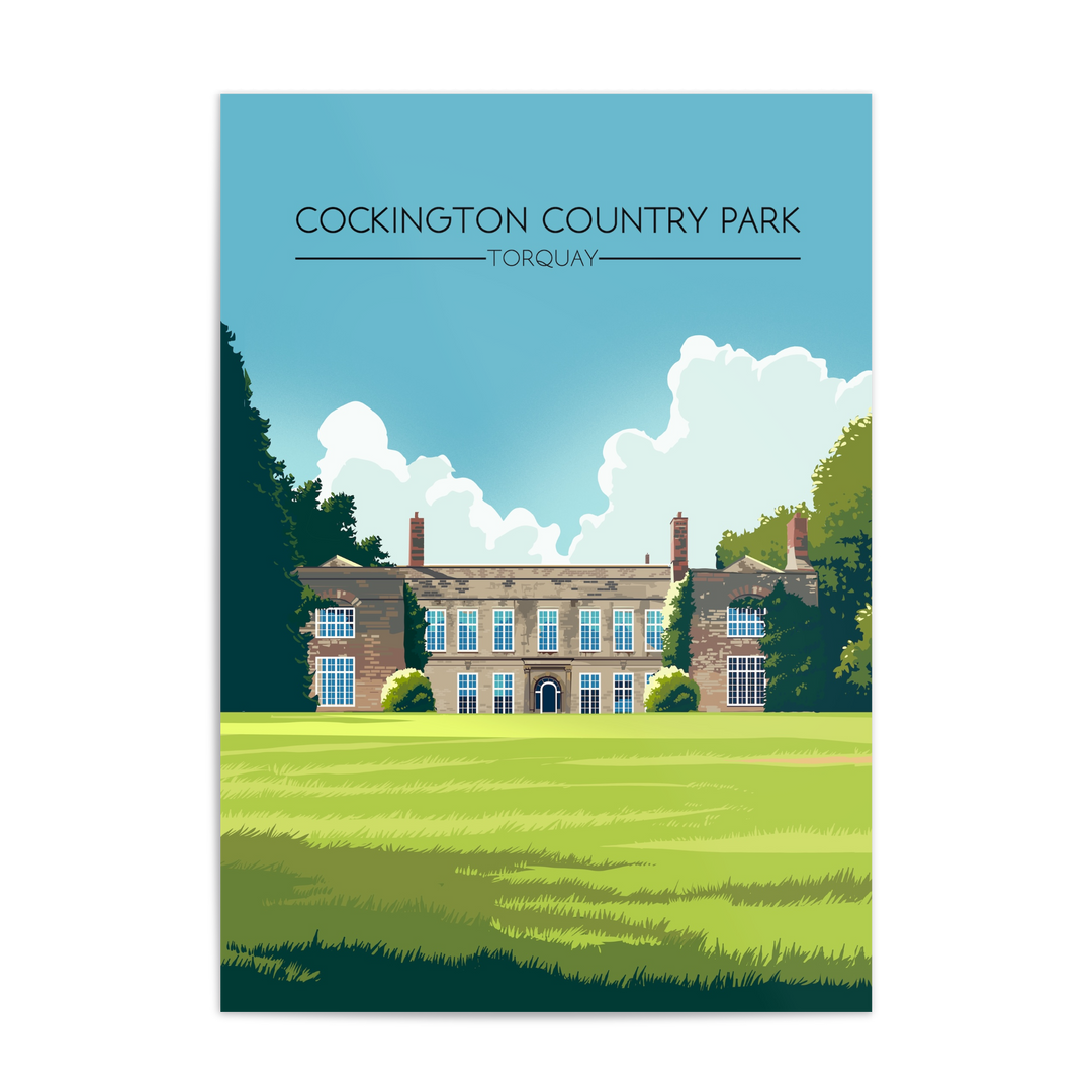 Cockington Country Park Torquay Travel Poster