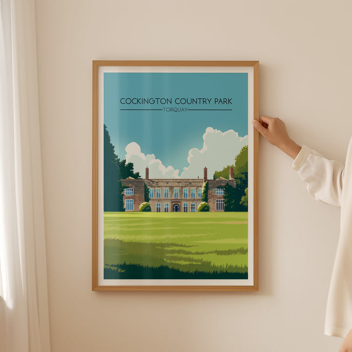 Cockington Country Park Torquay Travel Poster