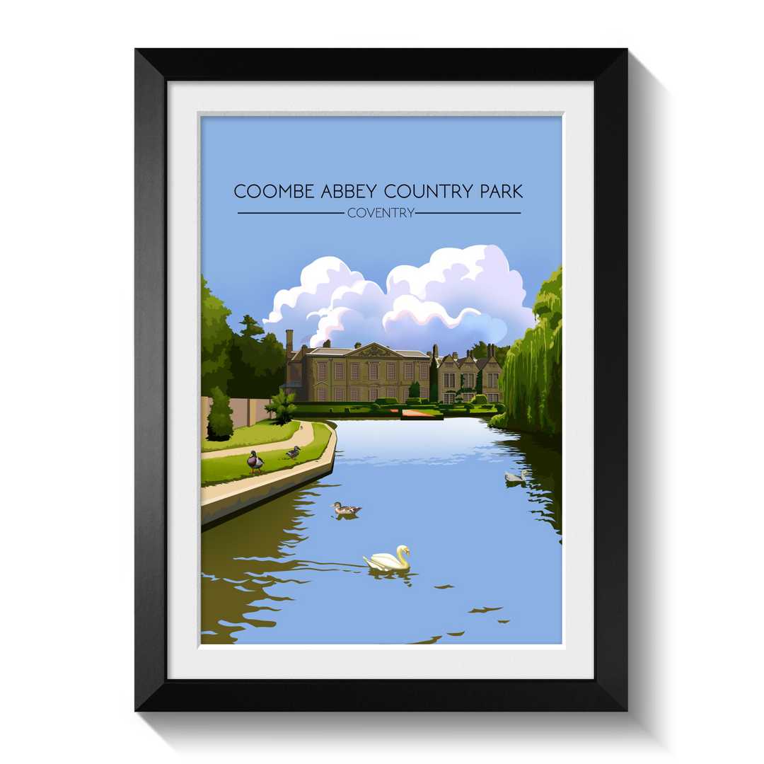 Coombe Abbey Country Park Coventry Travel Poster