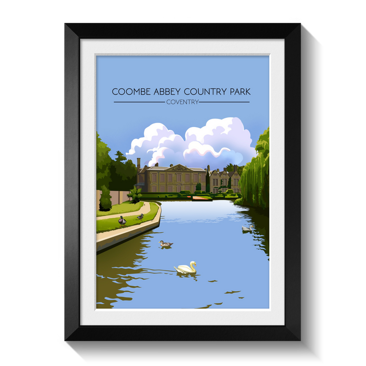 Coombe Abbey Country Park Coventry Travel Poster