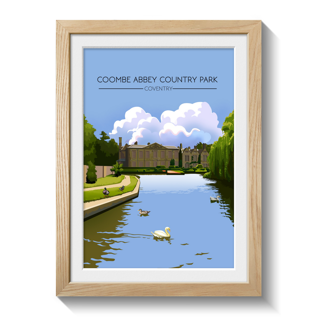 Coombe Abbey Country Park Coventry Travel Poster