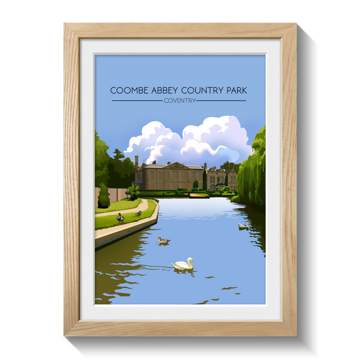 Coombe Abbey Country Park Coventry Travel Poster