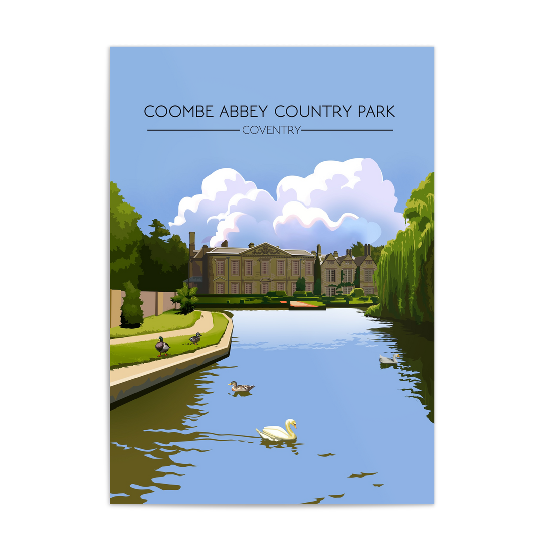 Coombe Abbey Country Park Coventry Travel Poster