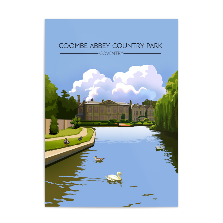 Coombe Abbey Country Park Coventry Travel Poster