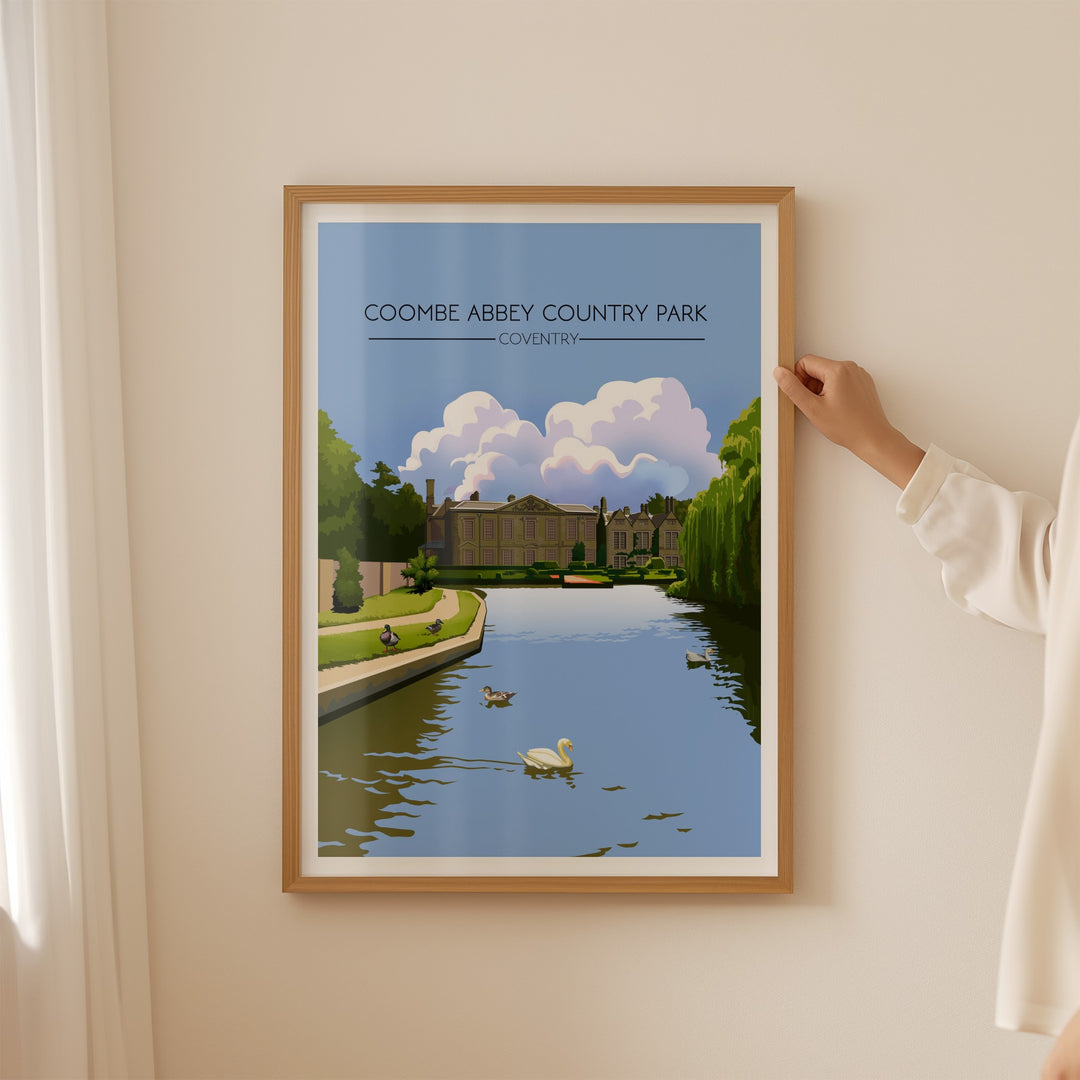 Coombe Abbey Country Park Coventry Travel Poster