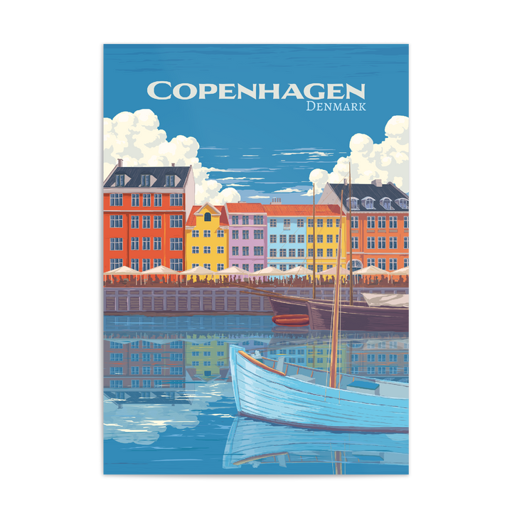 Copenhagen Denmark Travel Poster