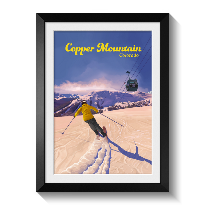 Copper Mountain Colorado Ski Resort Travel Poster