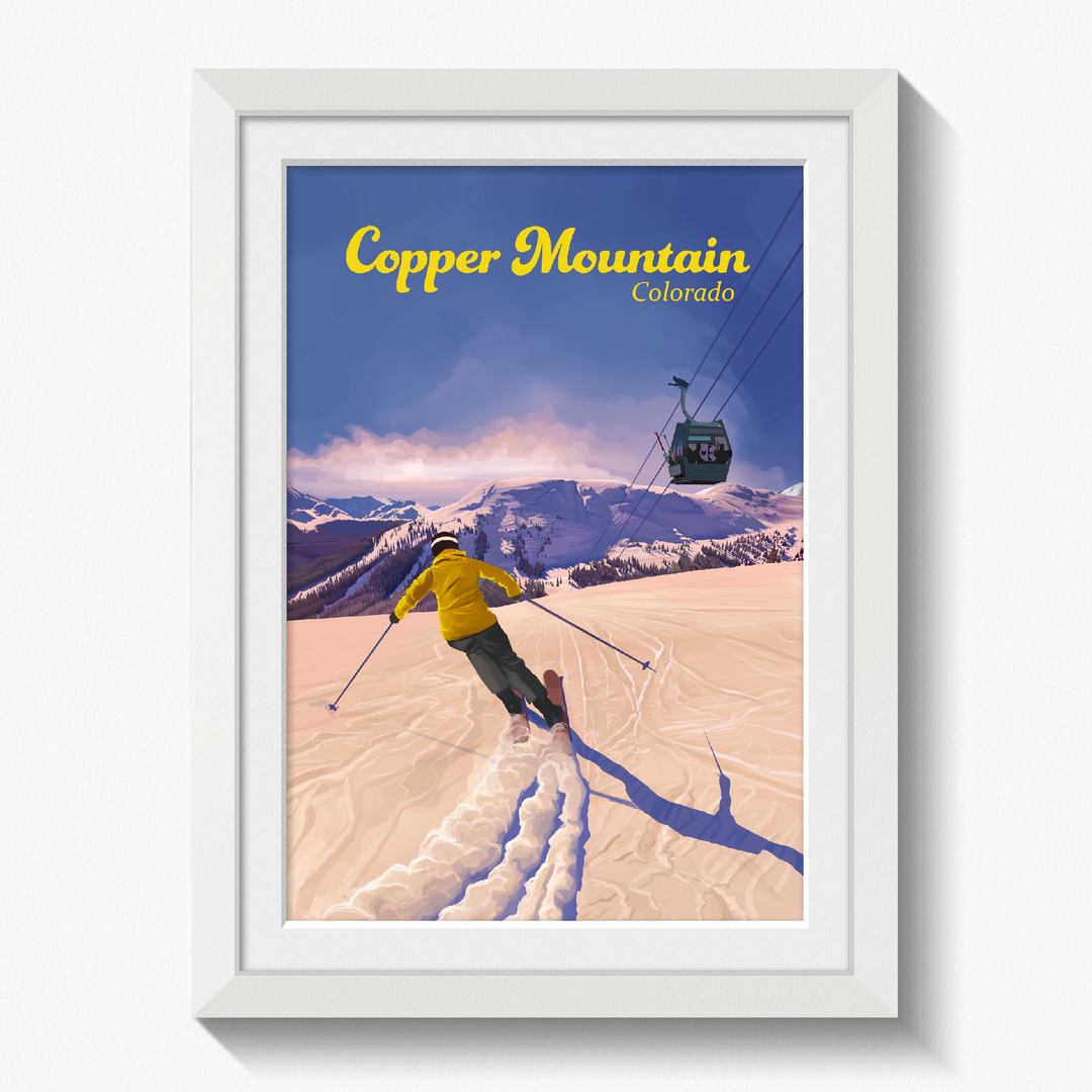 Copper Mountain Colorado Ski Resort Travel Poster
