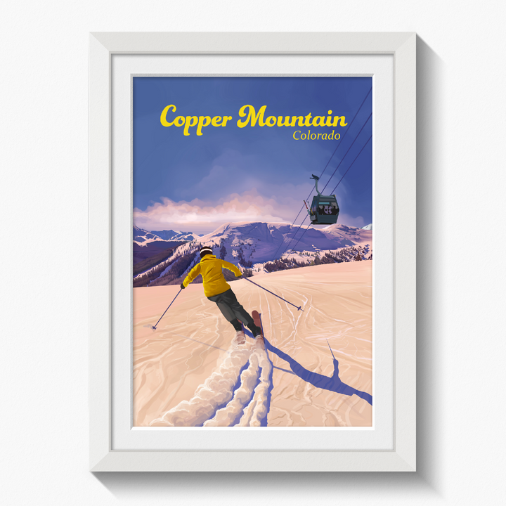 Copper Mountain Colorado Ski Resort Travel Poster