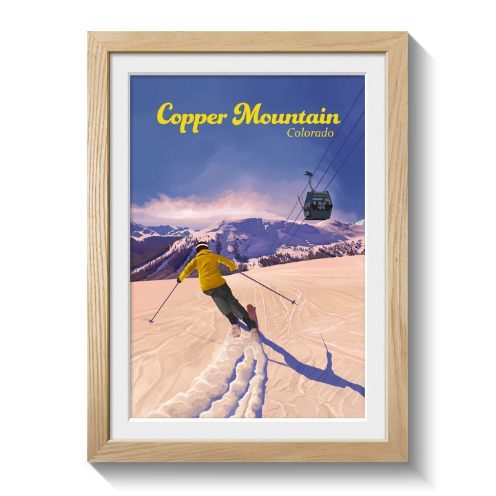 Copper Mountain Colorado Ski Resort Travel Poster