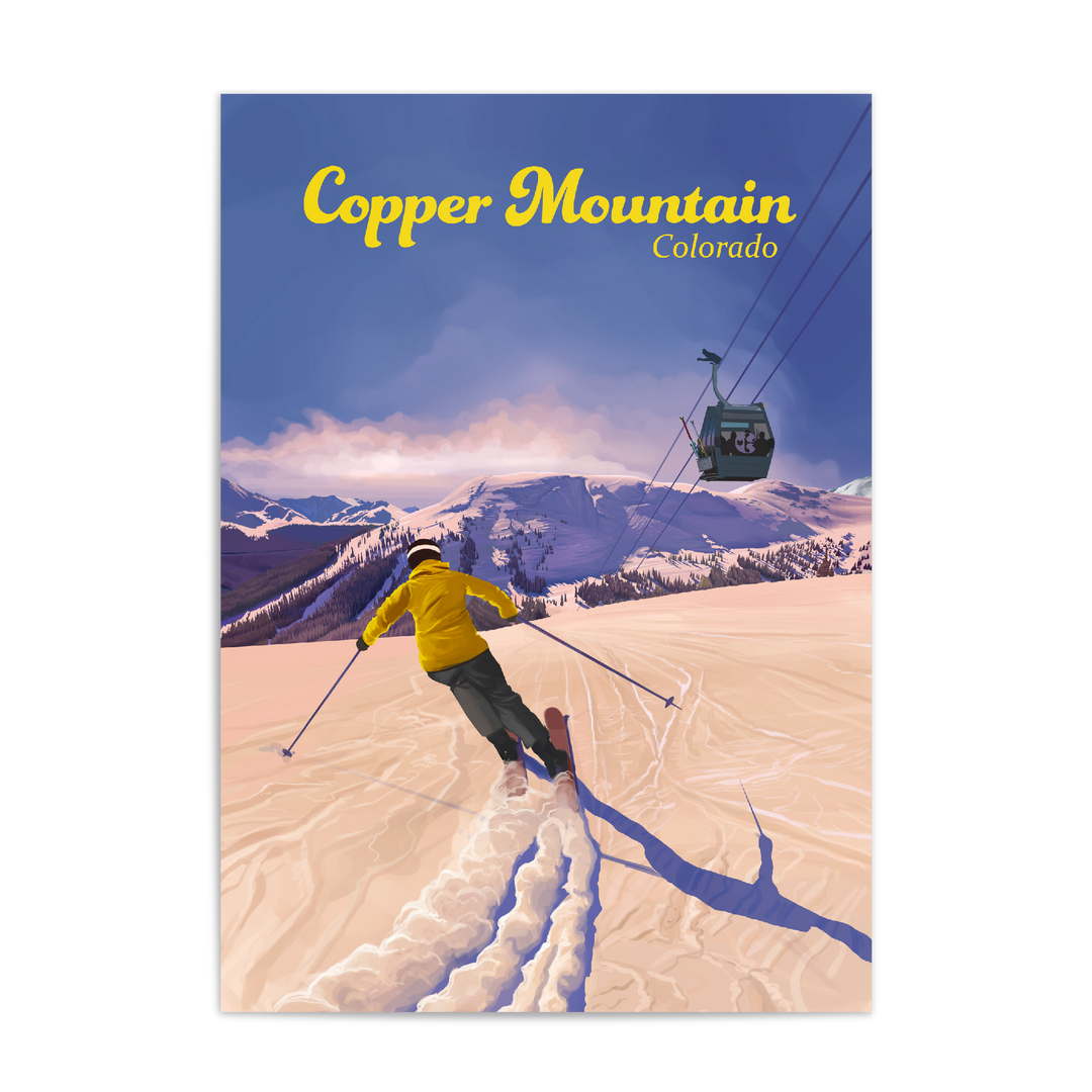 Copper Mountain Colorado Ski Resort Travel Poster