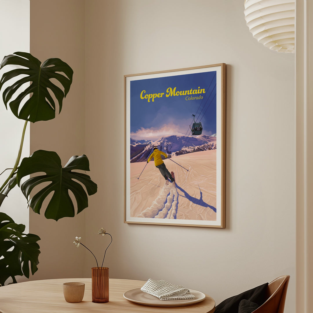Copper Mountain Colorado Ski Resort Travel Poster