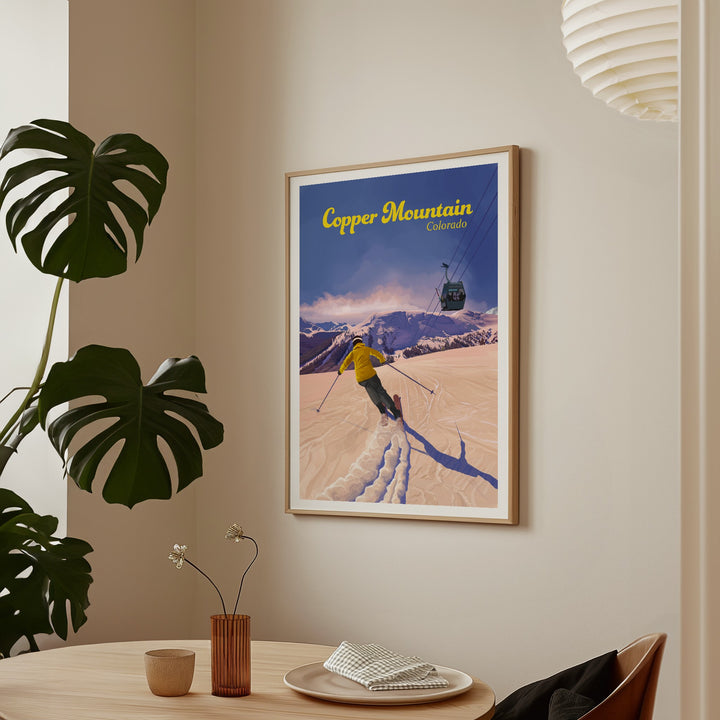 Copper Mountain Colorado Ski Resort Travel Poster