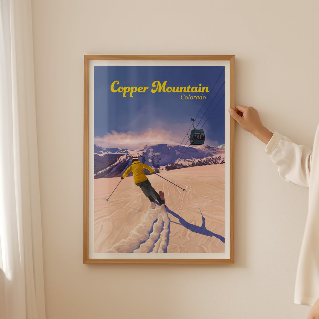 Copper Mountain Colorado Ski Resort Travel Poster