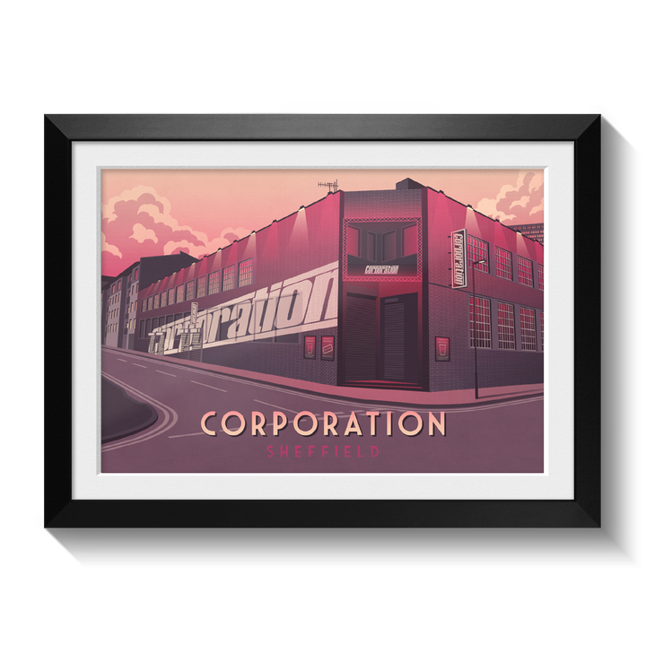 Corporation Sheffield Travel Poster