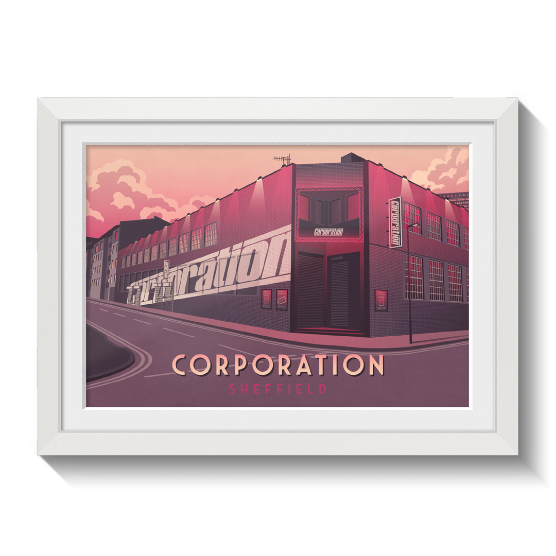 Corporation Sheffield Travel Poster