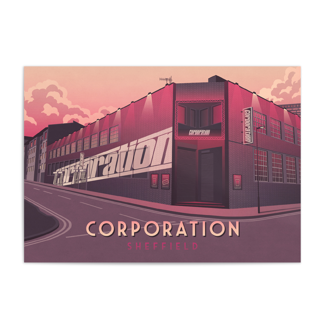 Corporation Sheffield Travel Poster