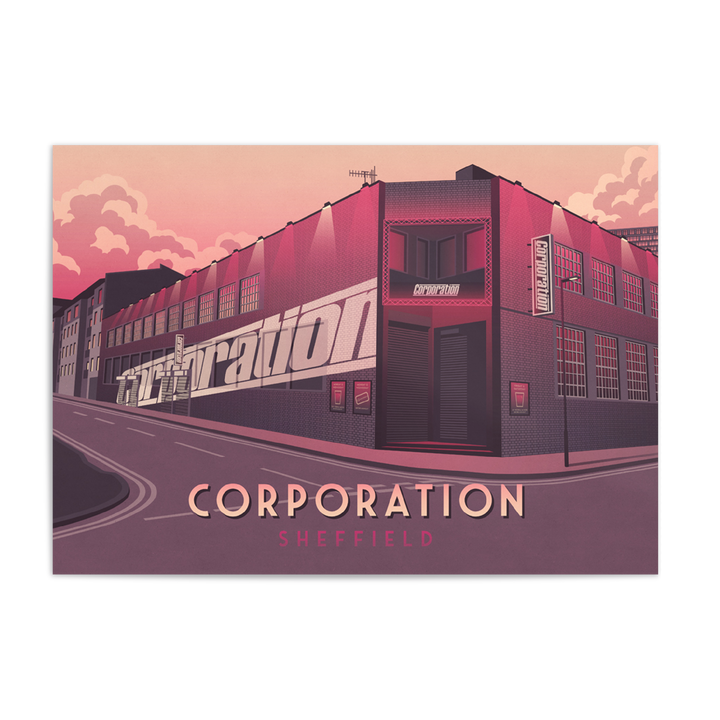 Corporation Sheffield Travel Poster