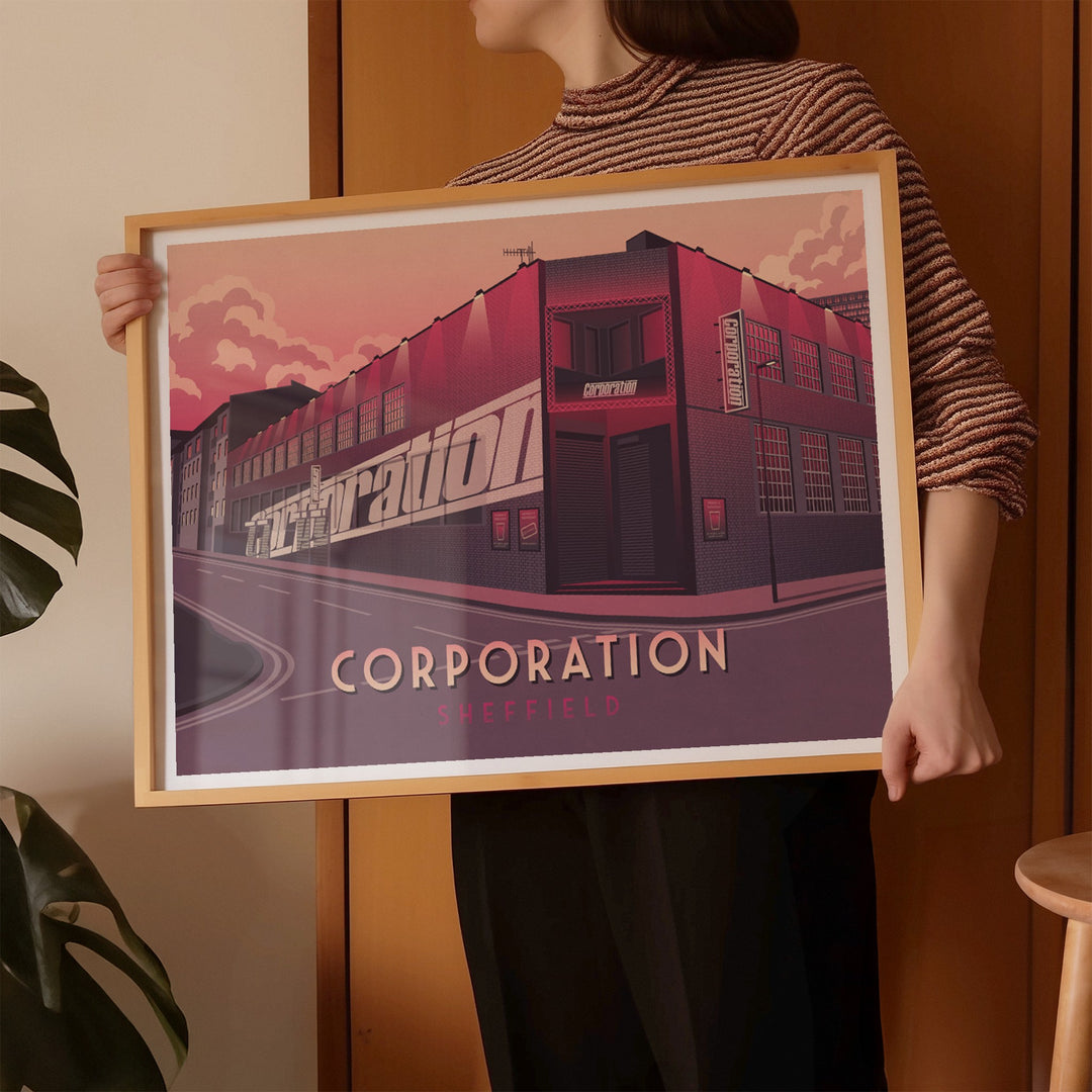 Corporation Sheffield Travel Poster