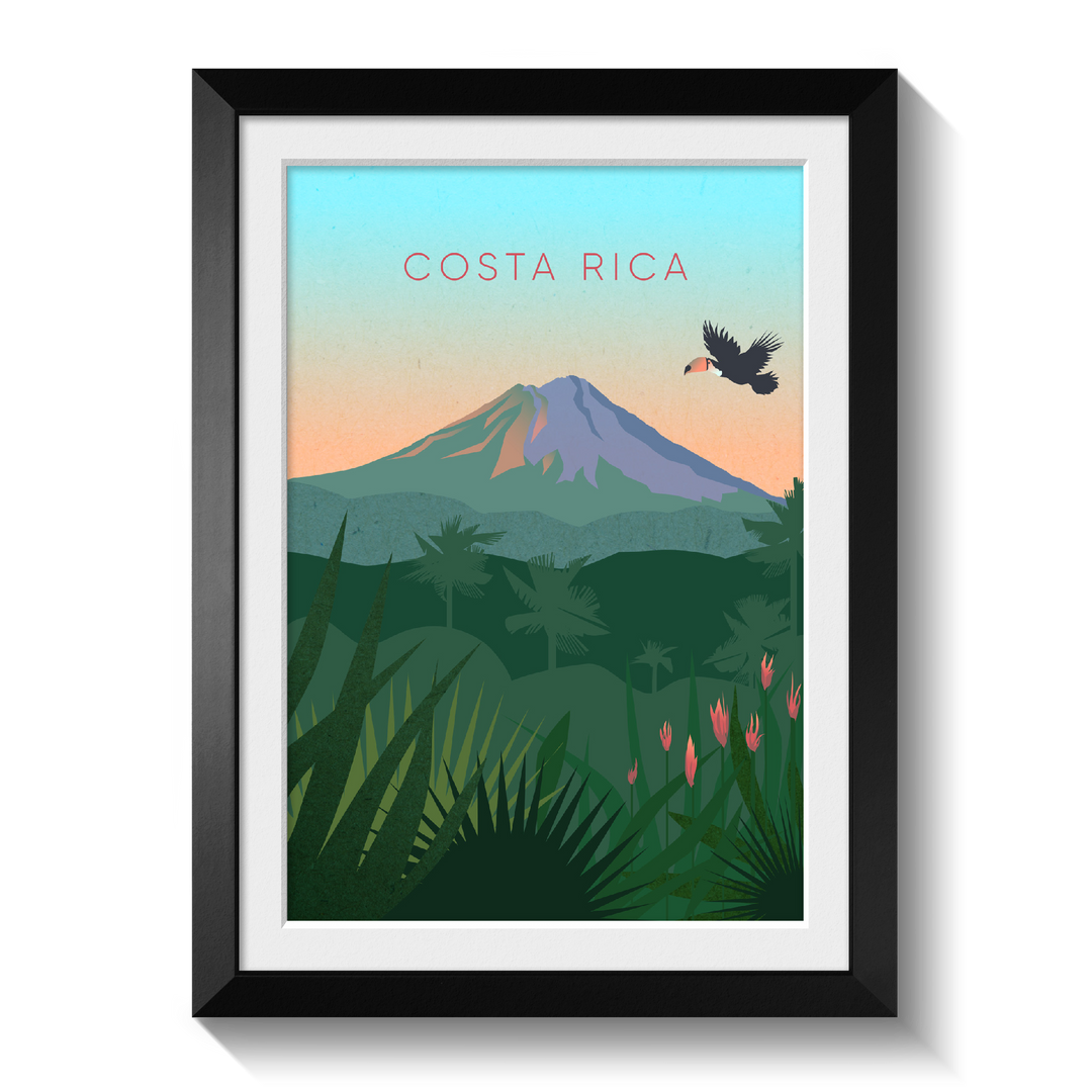 Costa Rica Minimal Travel Poster