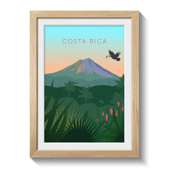 Costa Rica Minimal Travel Poster