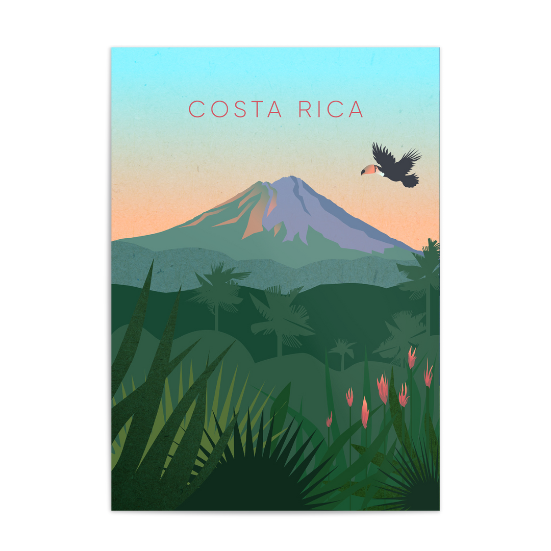 Costa Rica Minimal Travel Poster