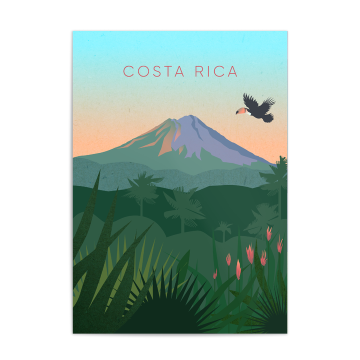 Costa Rica Minimal Travel Poster