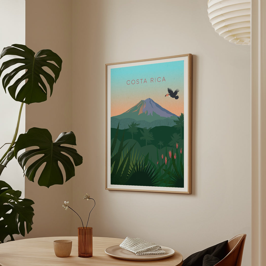 Costa Rica Minimal Travel Poster