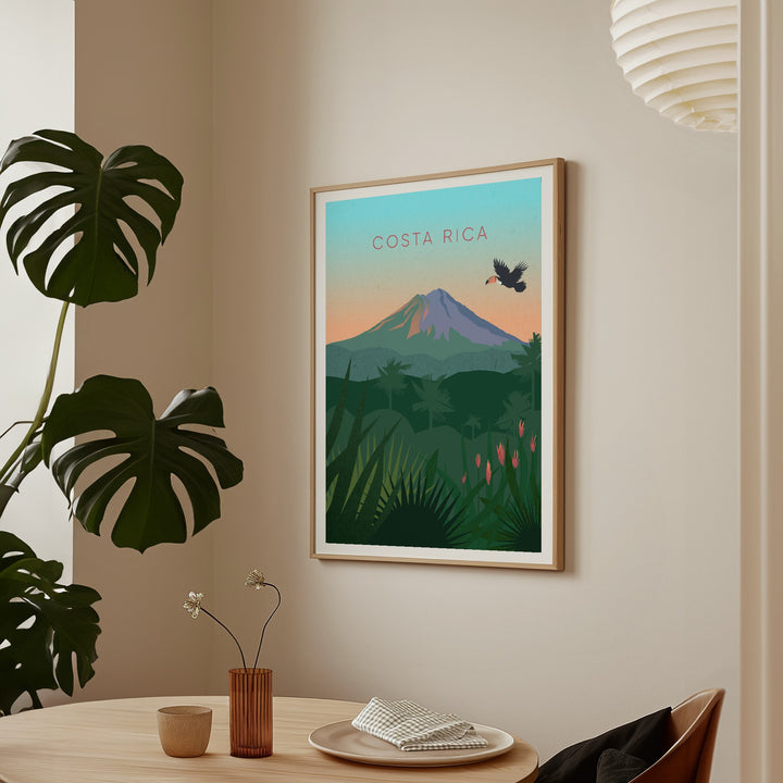 Costa Rica Minimal Travel Poster