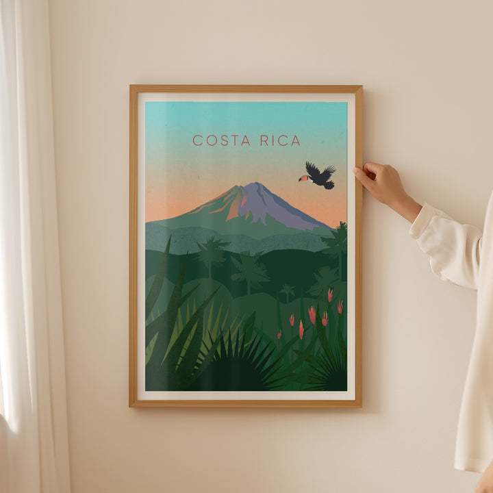 Costa Rica Minimal Travel Poster