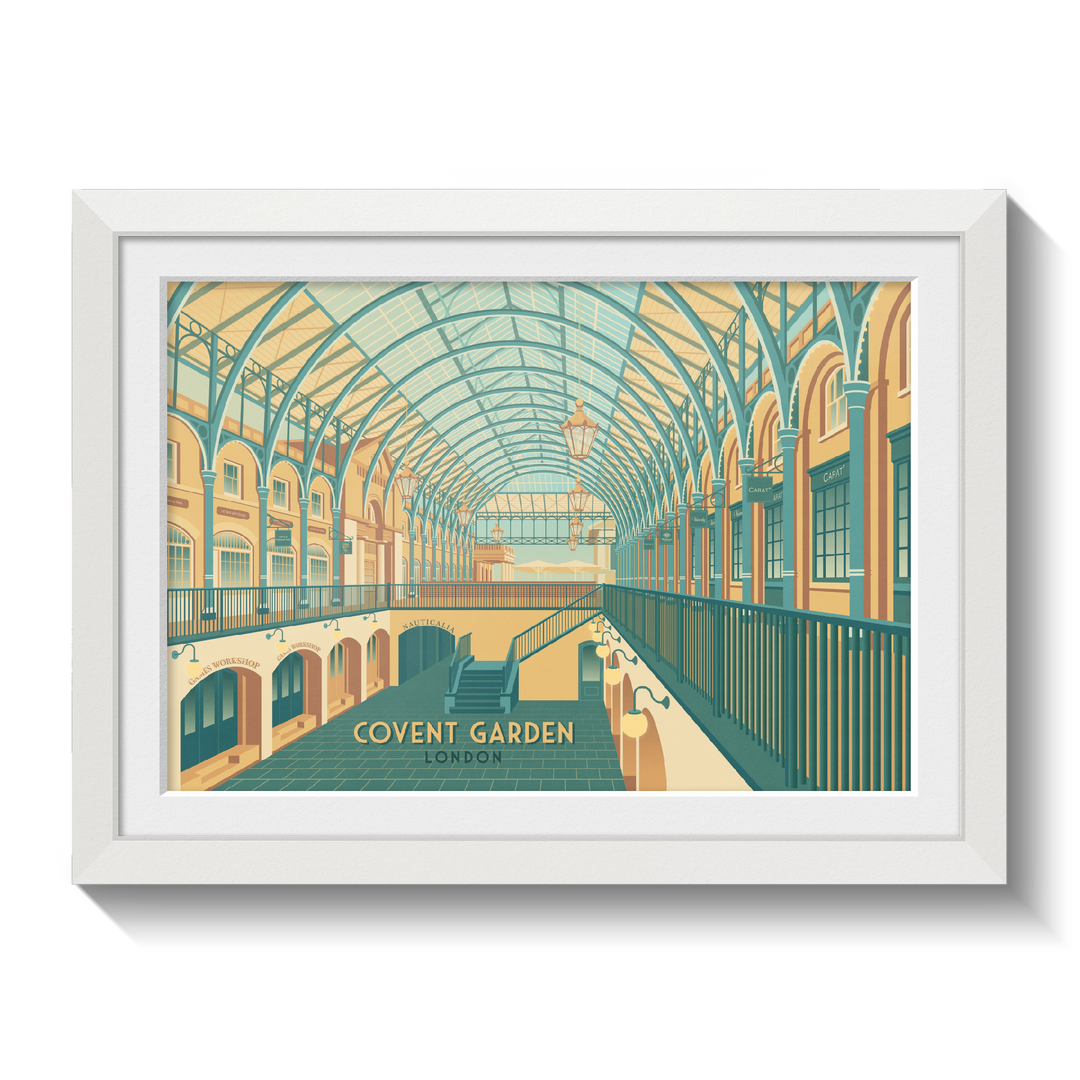 Covent Garden London Travel Poster