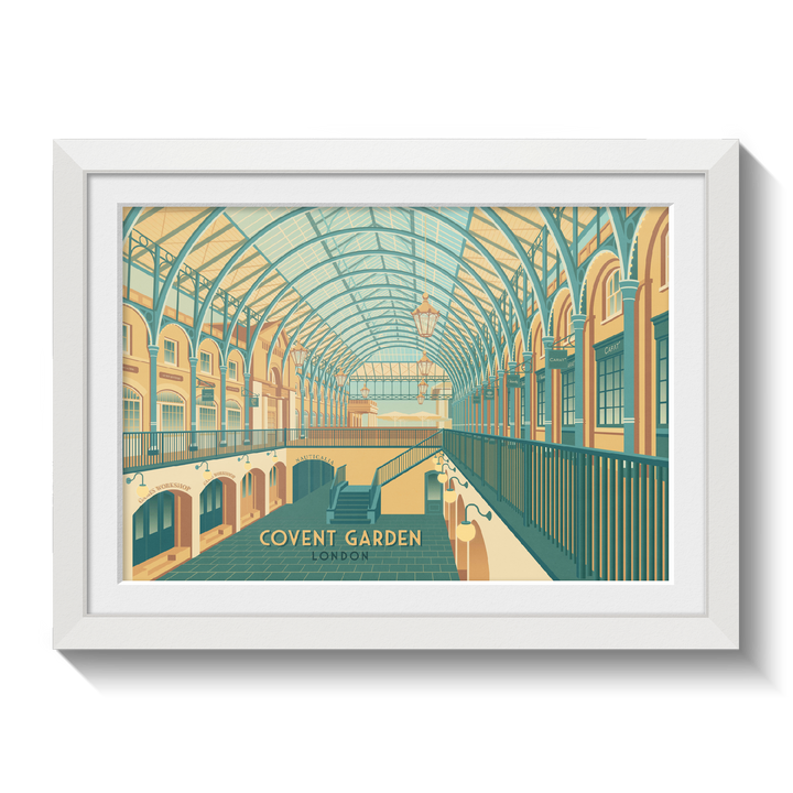 Covent Garden London Travel Poster