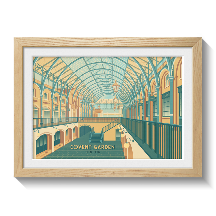 Covent Garden London Travel Poster