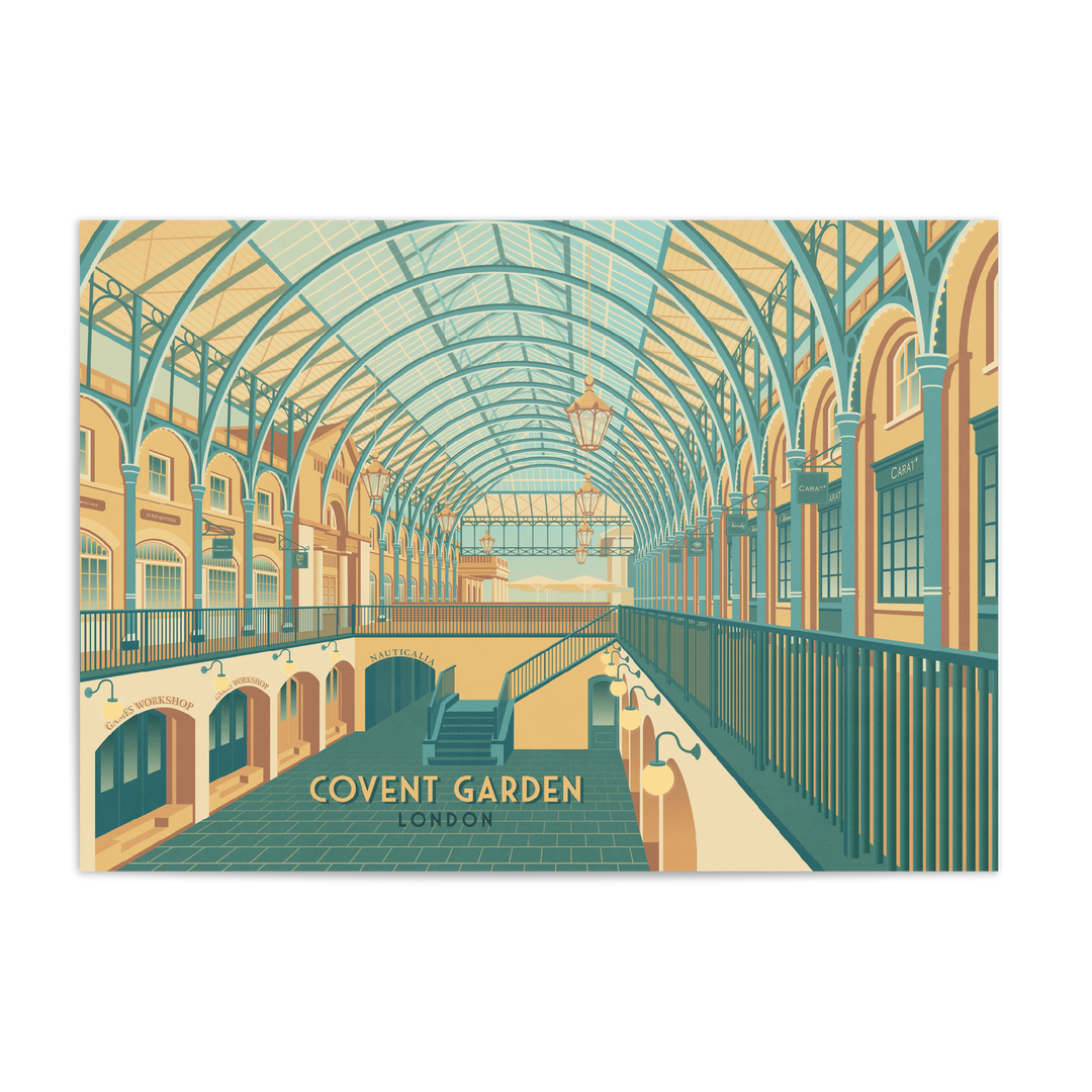 Covent Garden London Travel Poster