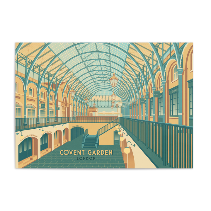 Covent Garden London Travel Poster